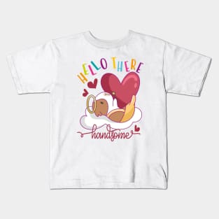 Guinea Pig on Cloud for Valentine's Day or Any Love Occasion Kids T-Shirt